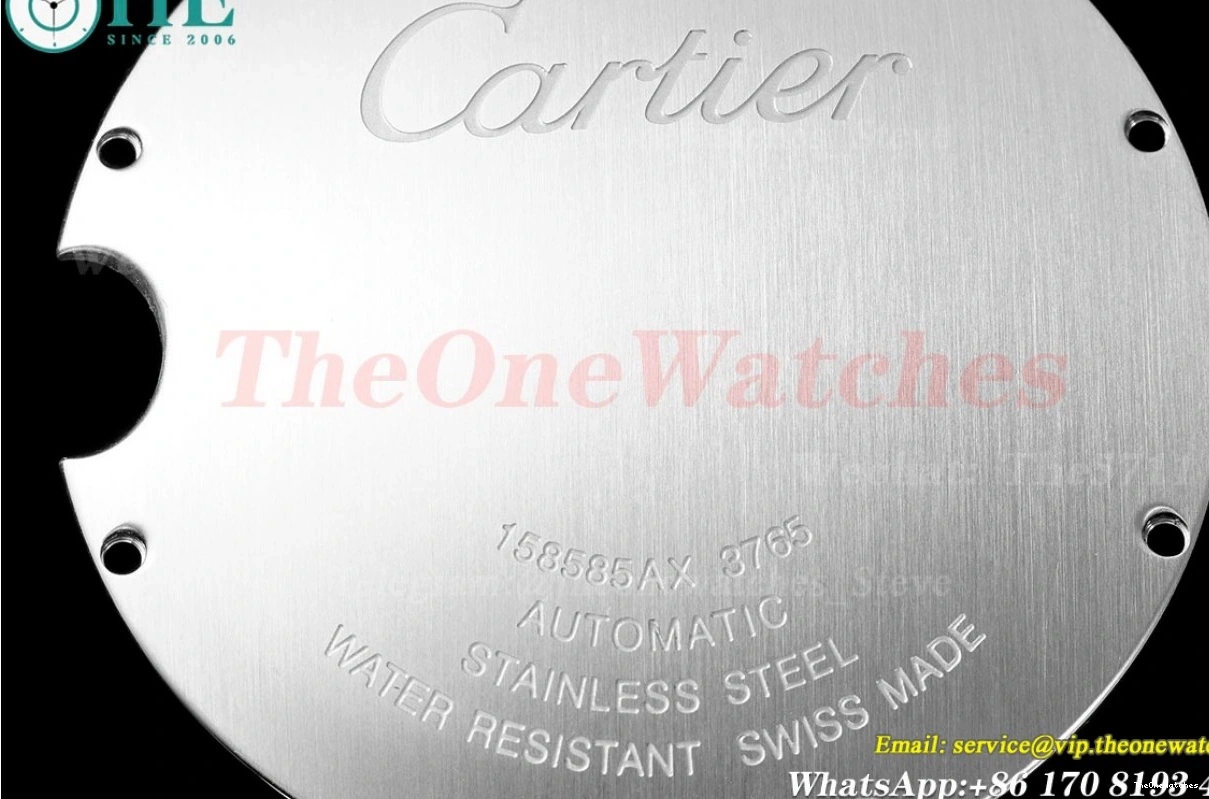 Dial White SS 42mm AF De Ballon Cartier Bleu SS A2824 1219